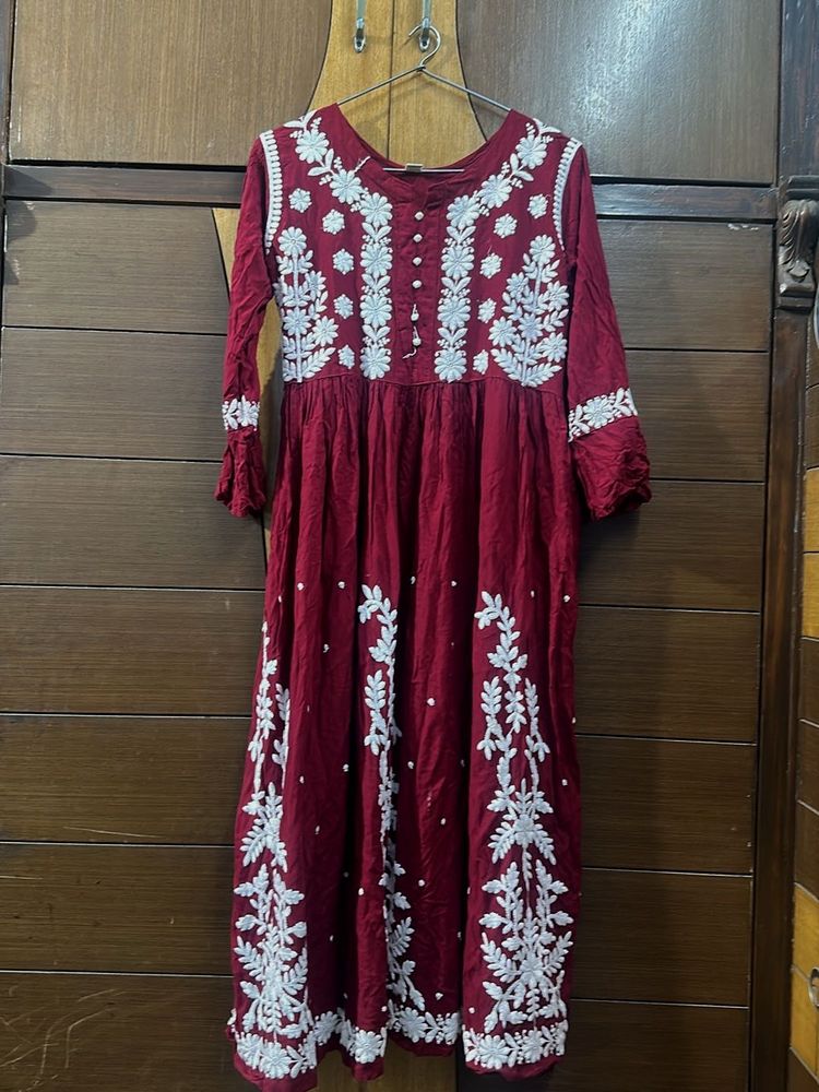 Elegant Embroidered Kurta Dress