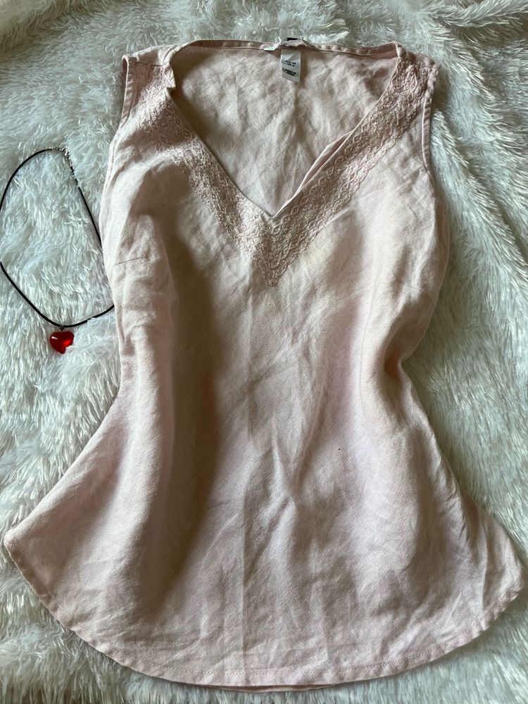 H&amp;M Peach Kurti Top ( V Pretty Irl)