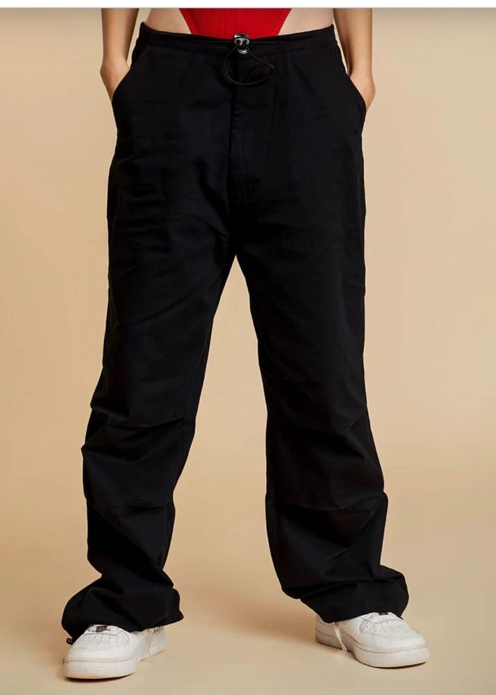 Black Parachute Pant