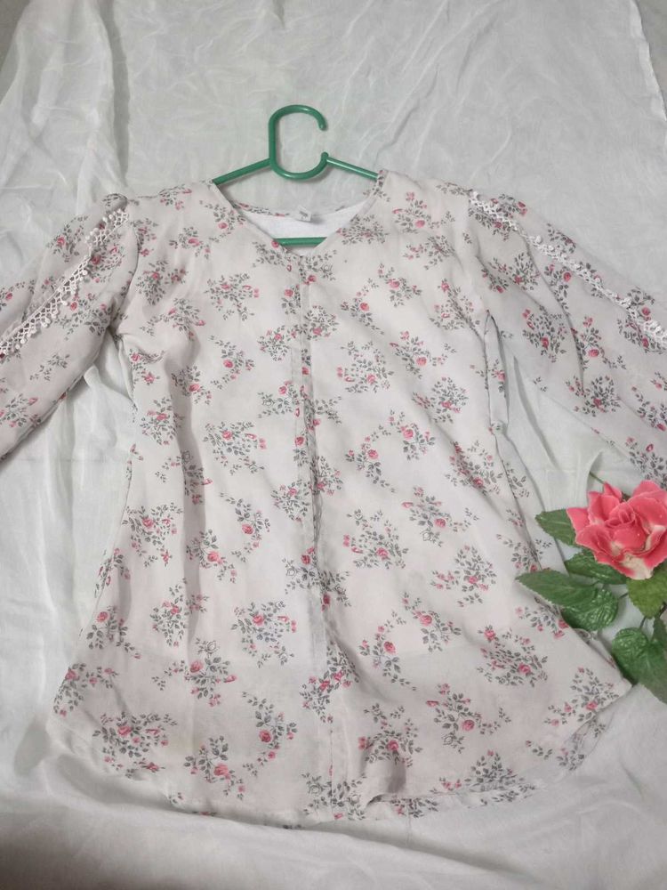 Korean floral top.