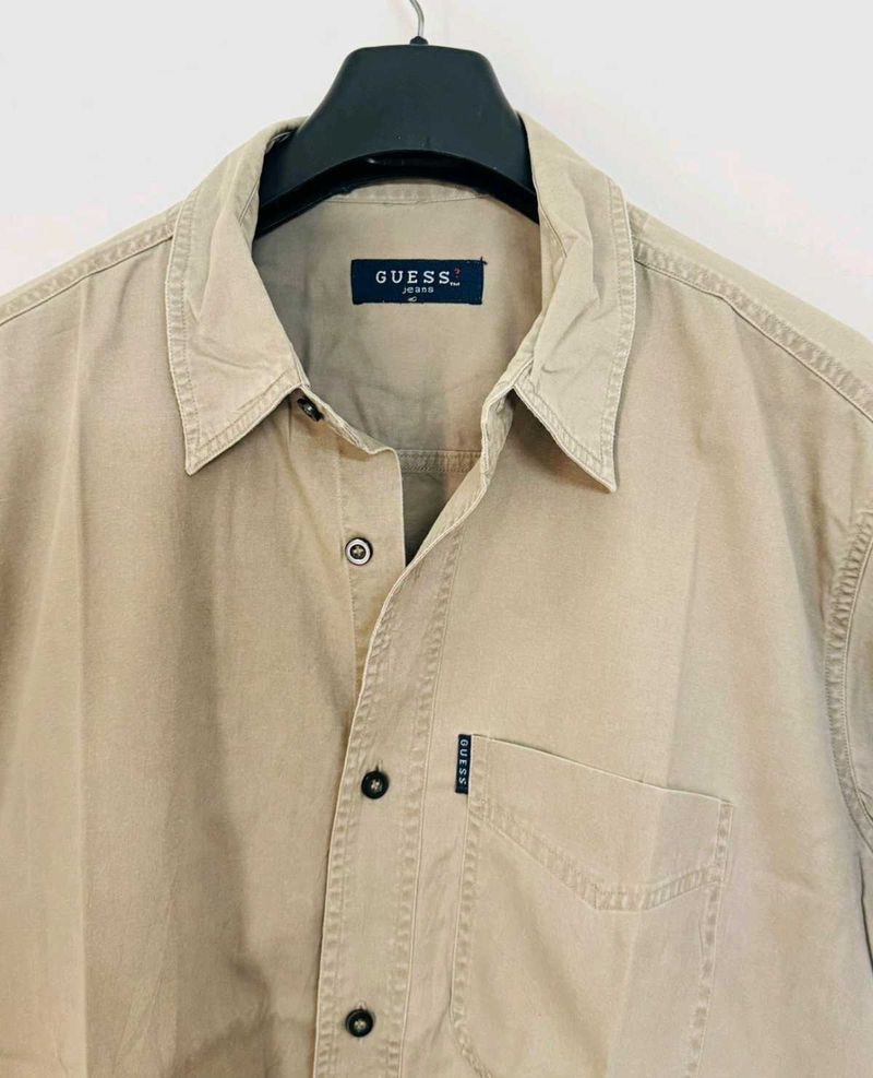 GUESS Beige Casual Shirt