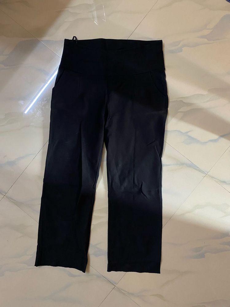 N3 - Black High-Waisted Trousers