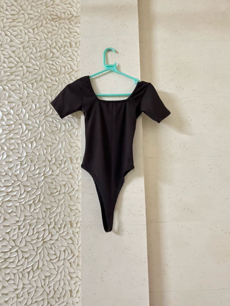 Black Bodysuit Top