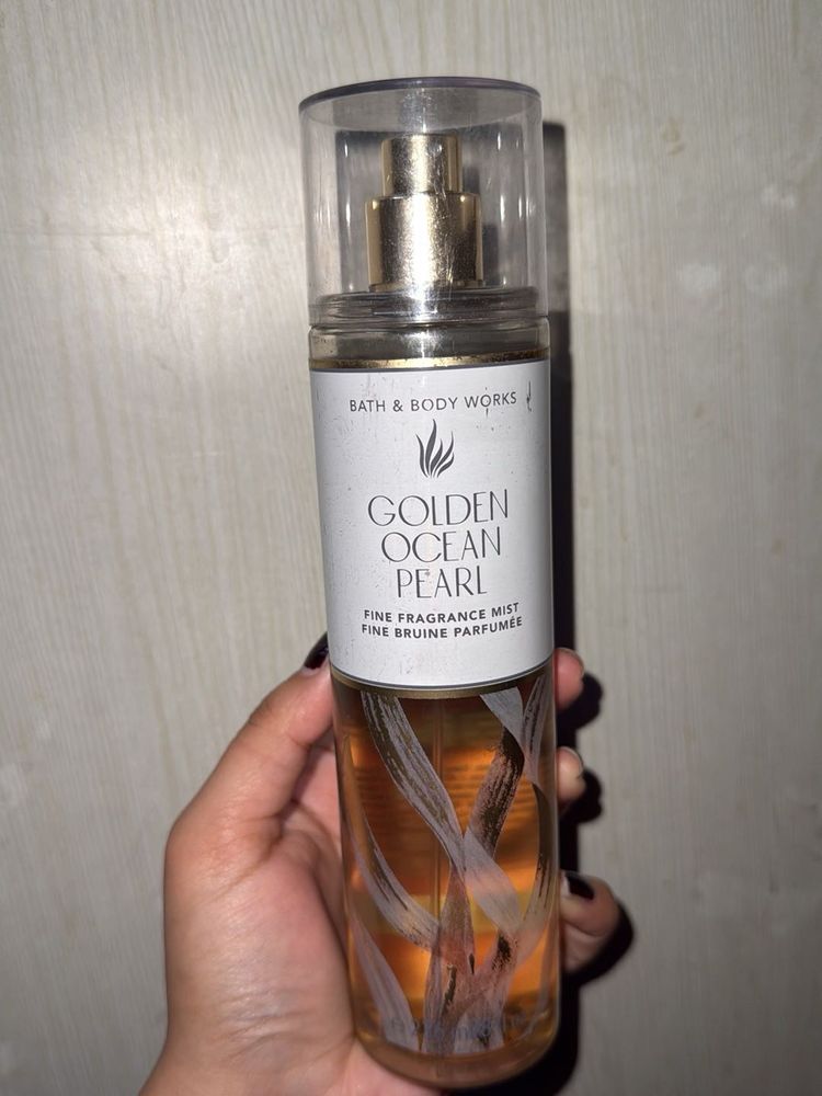 bbw golden ocean pearl body mist