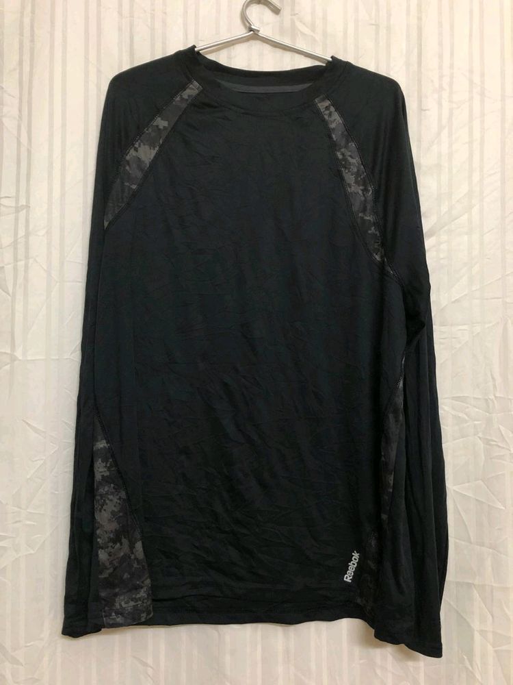 Reebok Black Long Sleeve T Shirt