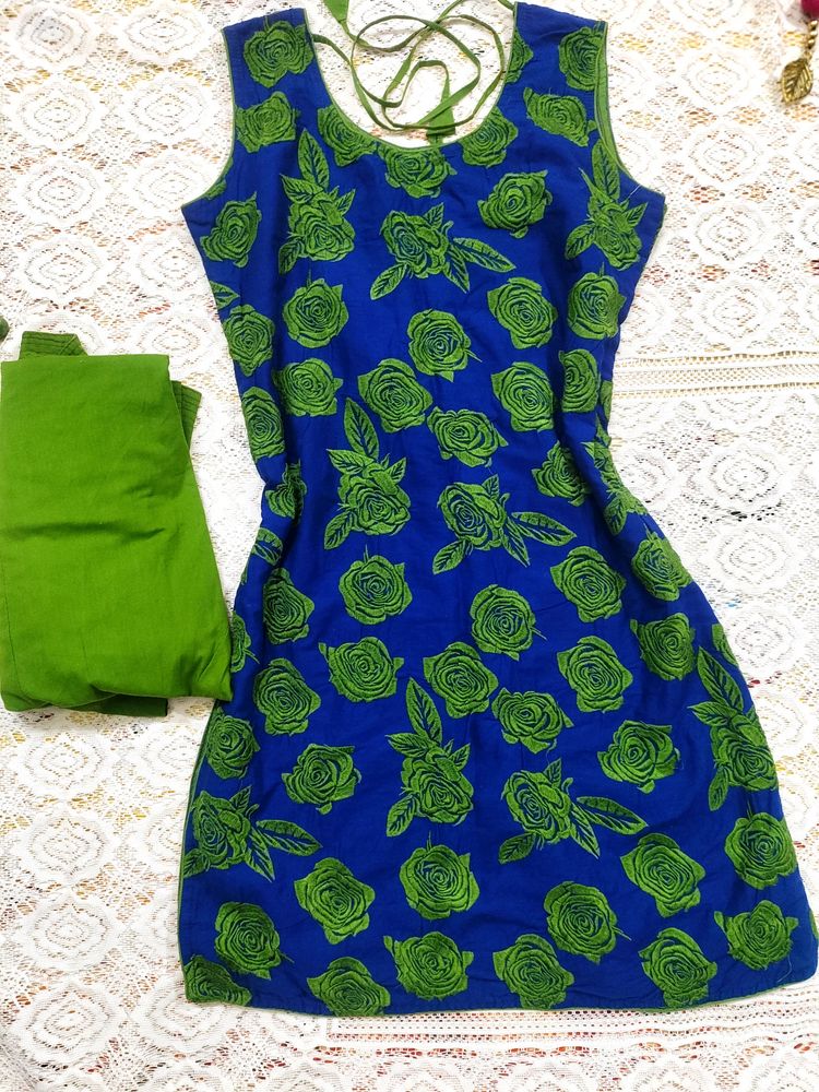Fully Embroidery Kurtha With Patiyala Pant