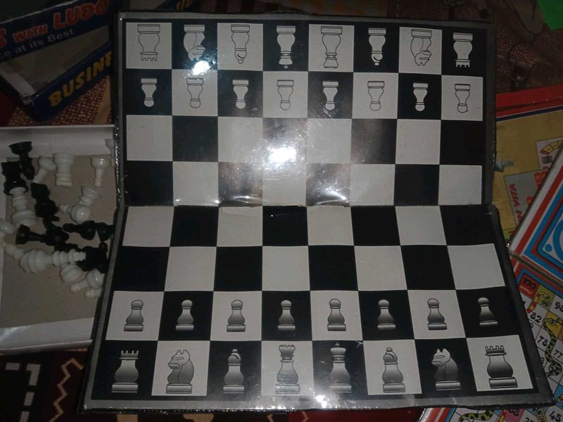 Chess Board And A Working Video Game