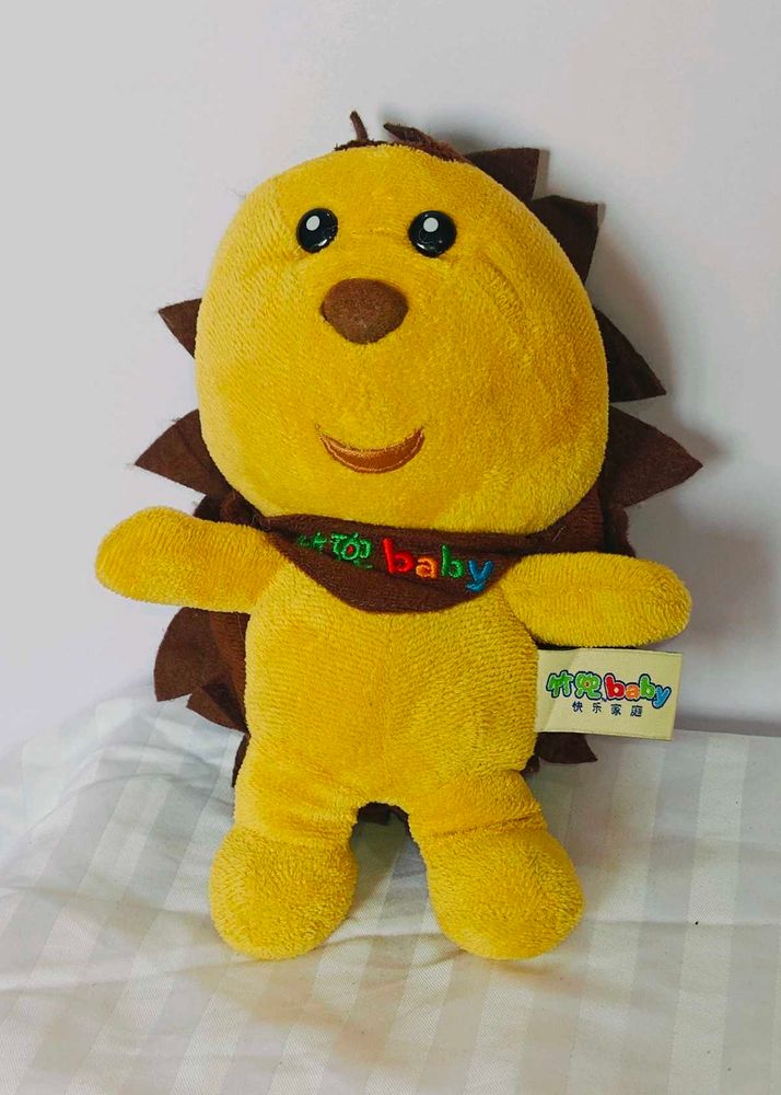 Yellow Hedgehog Plush Toy