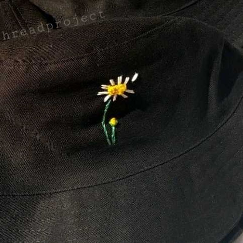 Hand Embroidery Bucket Hat