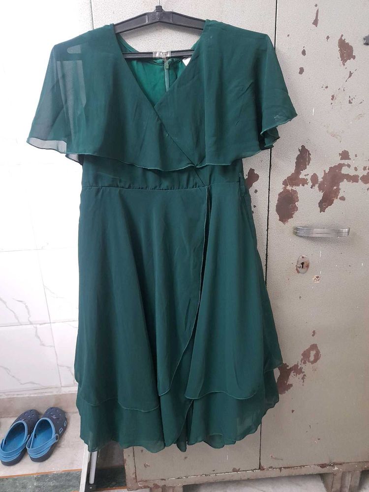 Green Wrap Dress