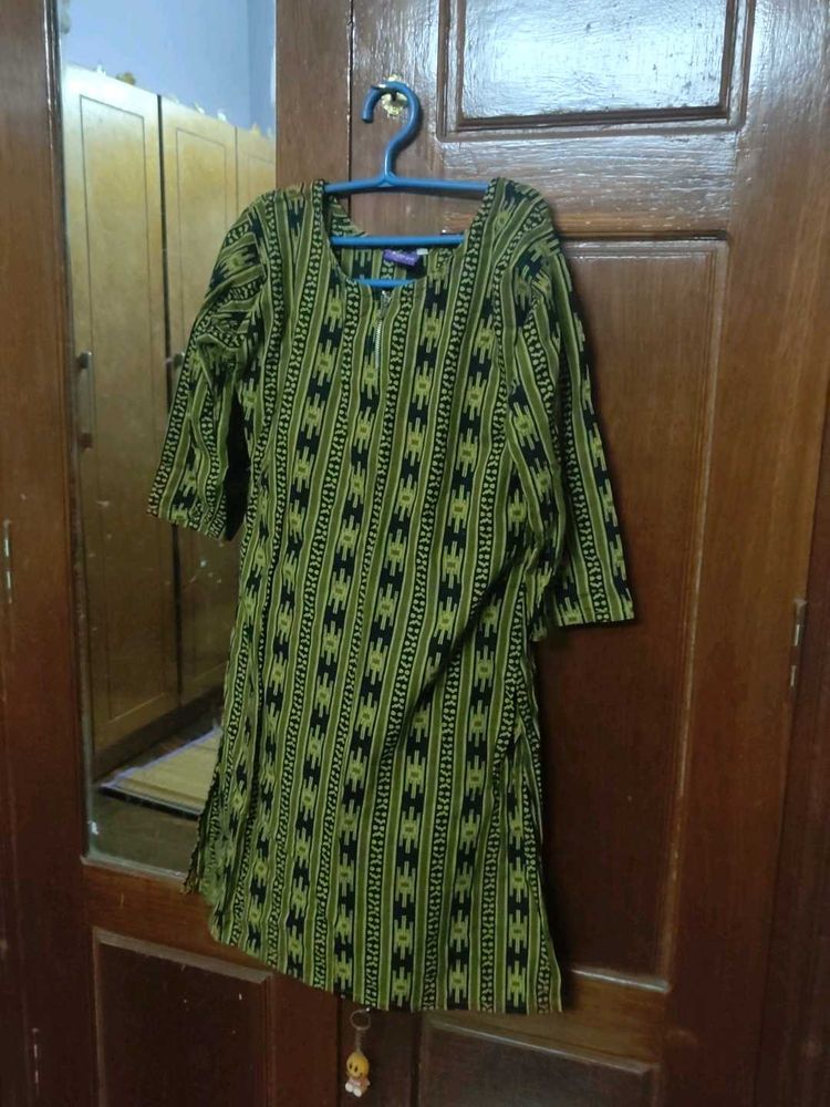Green Patterned Dress