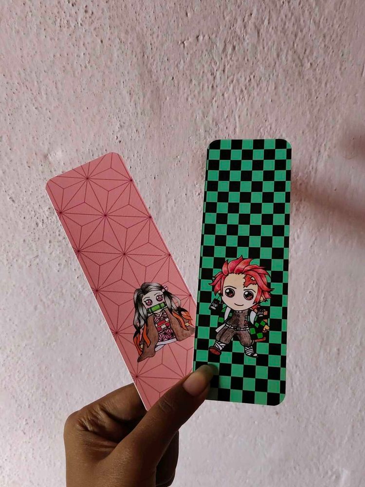 Set Of 2 Anime Bookmarks - Demon Slayer