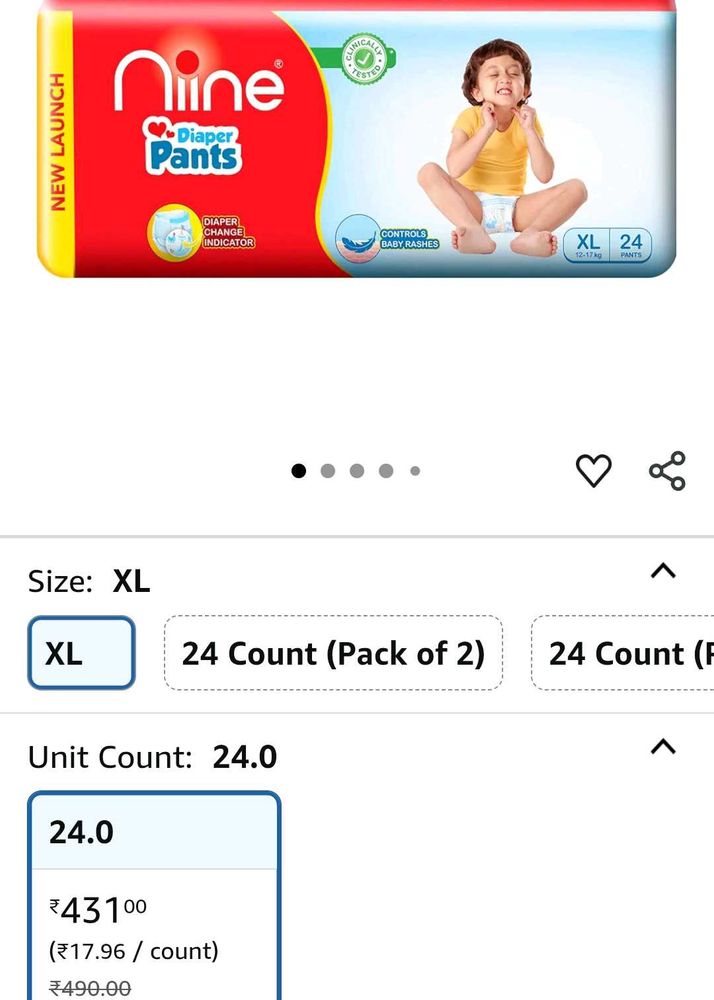 Niine Diaper Pants XL