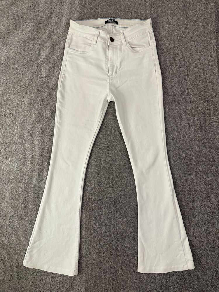White Flared Pants