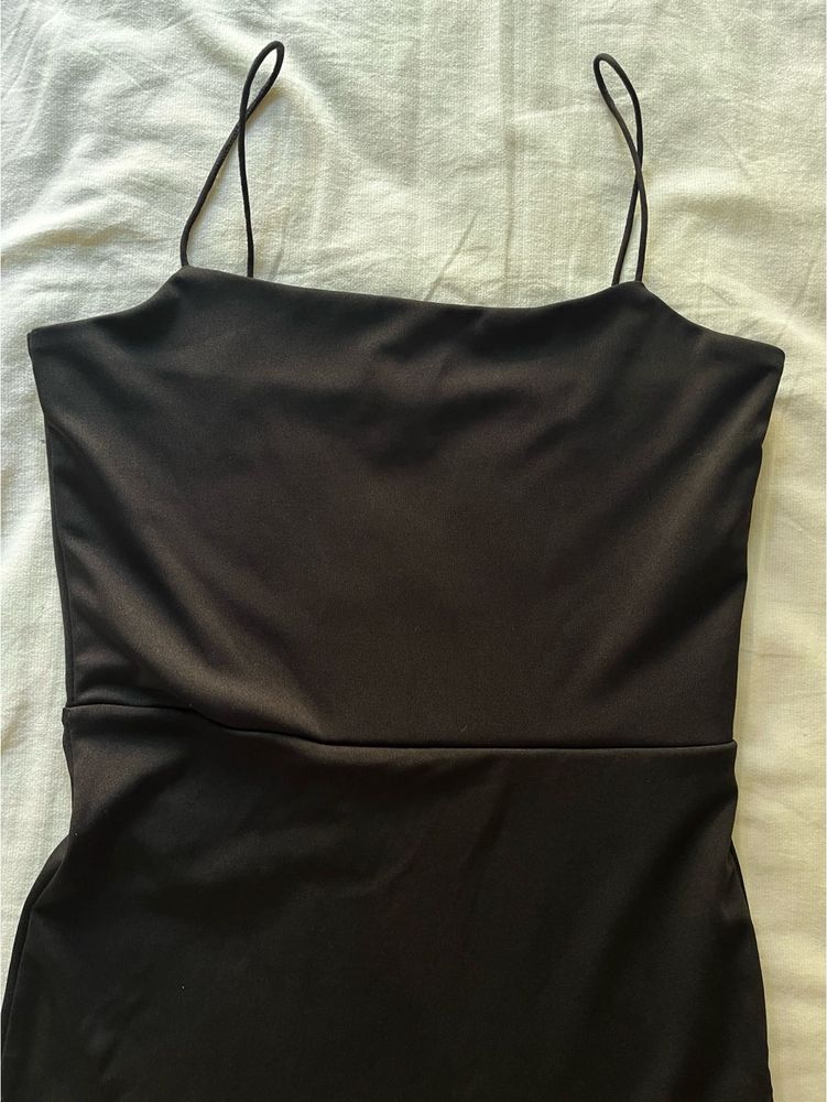 Black Slit Dress