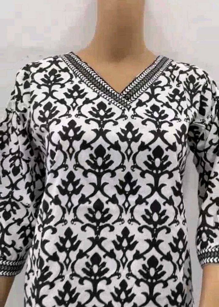 Cotton Printed Short Kurti Top