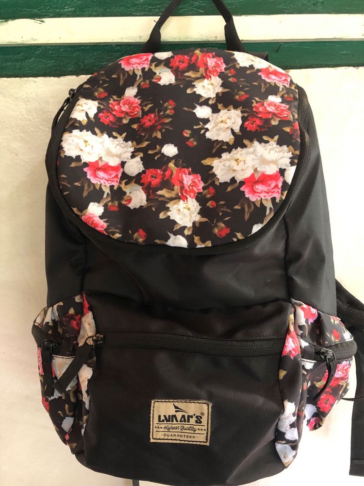 Lunar Black&amp;Floral Backpack