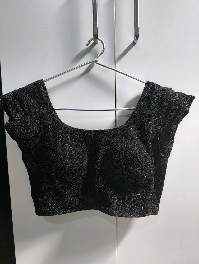 Sparkly Open Back Blouse