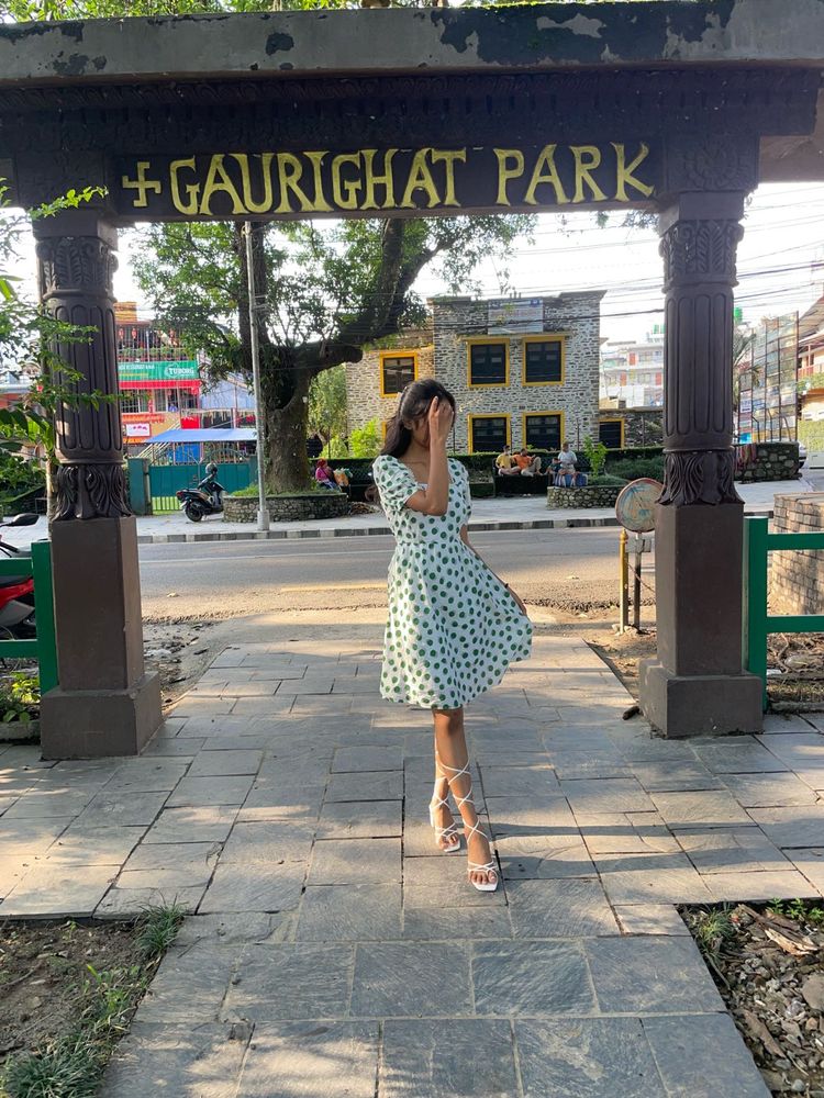 Green Polka Dot Dress