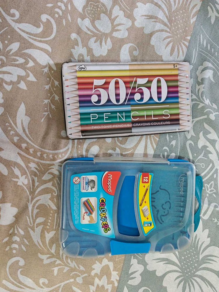 Color Pencil Only Boxes- Set Of 2