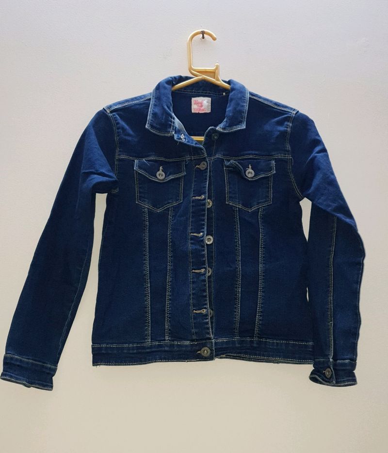 Denim Trendy Jacket For Girls BRANDED