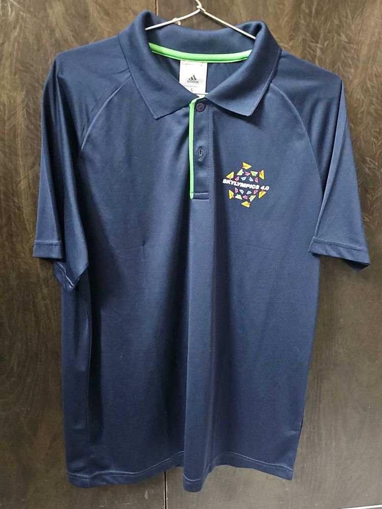 New: Adidas Navy Blue Polo Shirt
