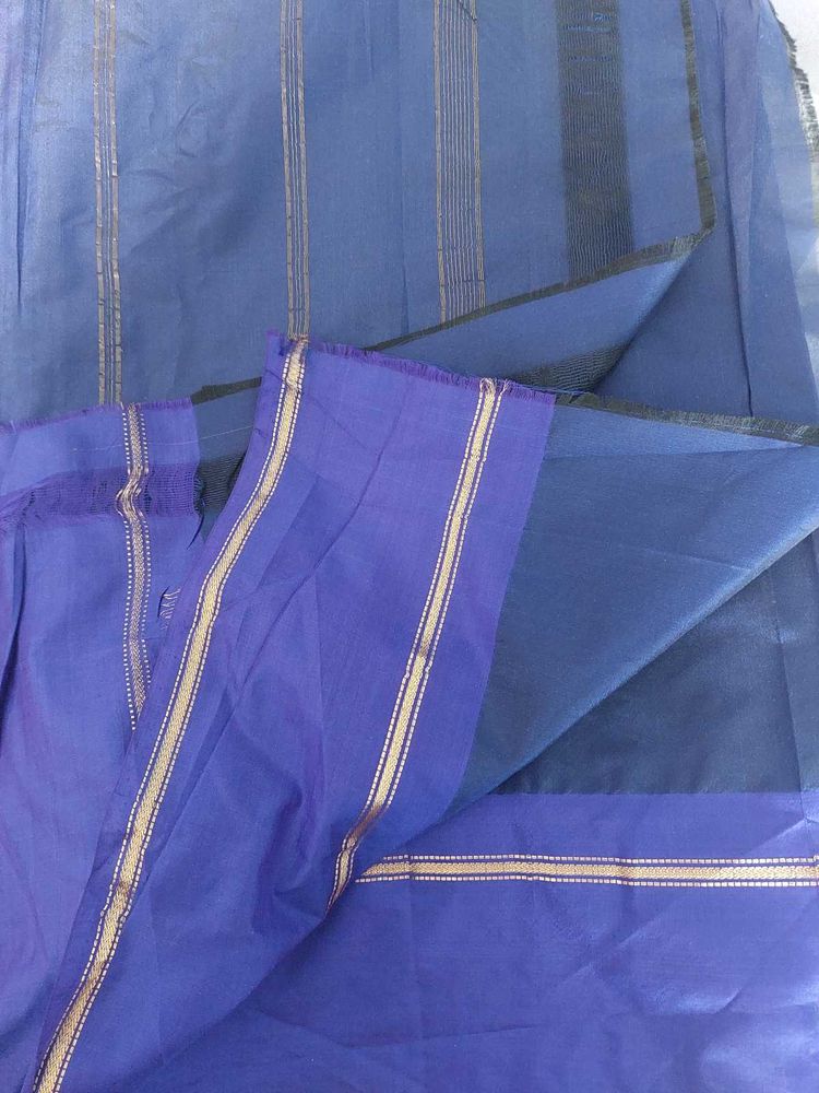 Blue Shades Soft Silk Saree