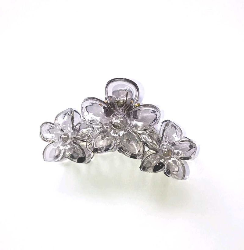 Elegant Crystal Flower Hair Clip