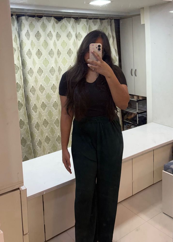 Green Textured - Pyjama/Palazzo