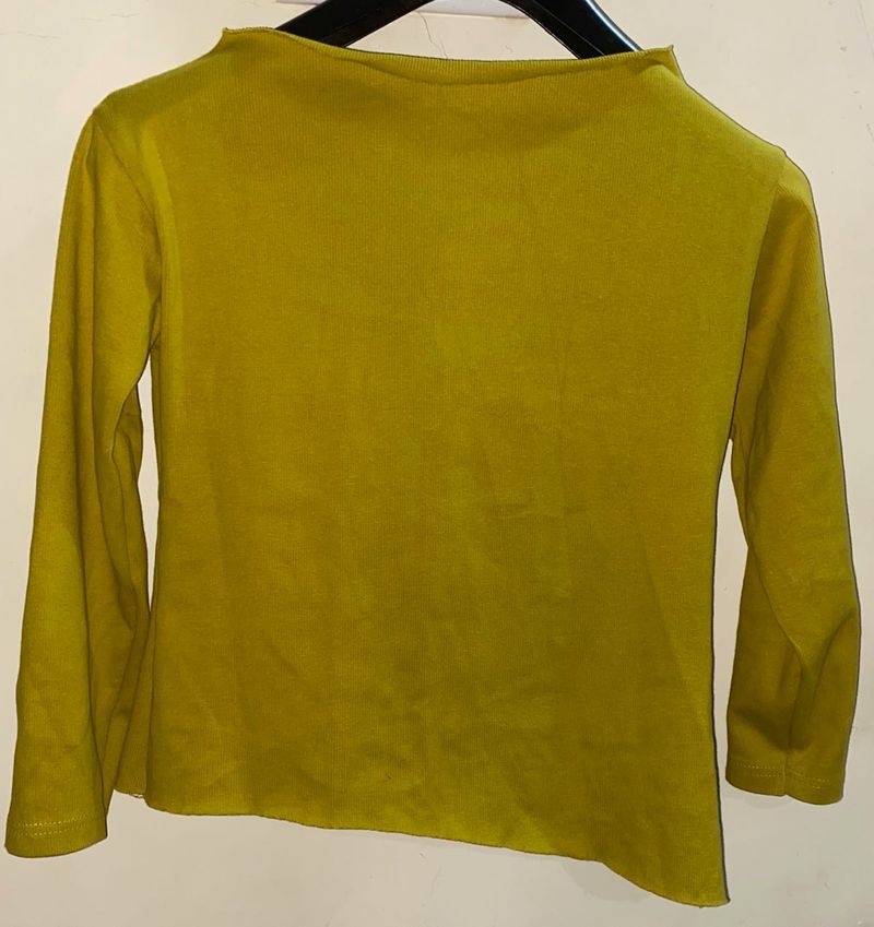 Mustard Stretchable Top