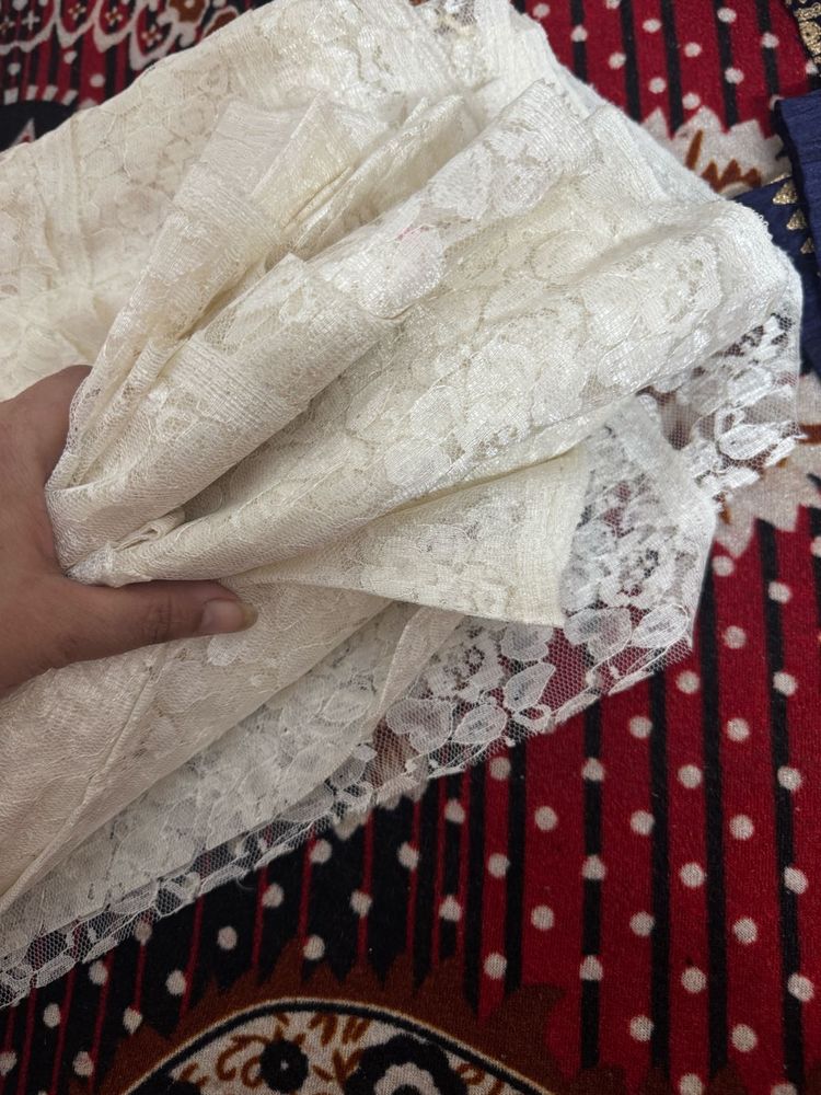 ELEGANT WHITE NET FABRIC