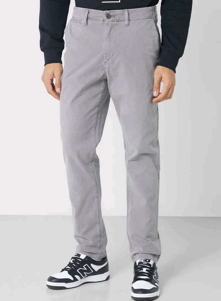American Eagle Grey Casual Trousers, 30 Size