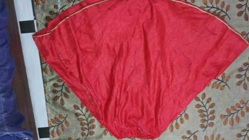Red Ethnic Skirt