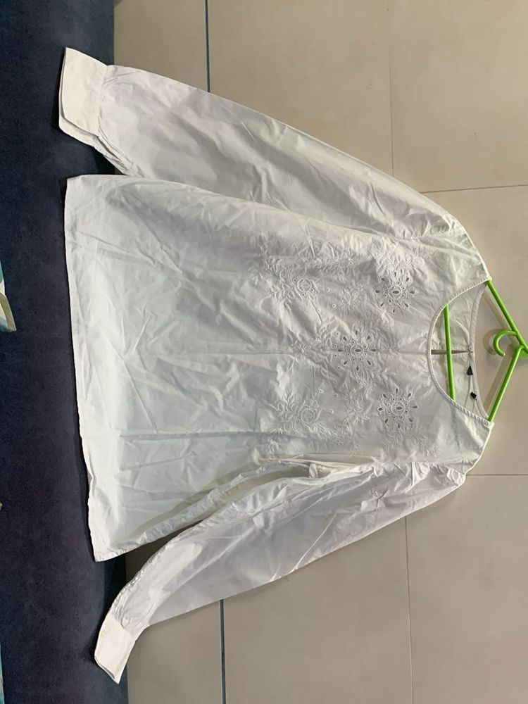 Chikankari White Top