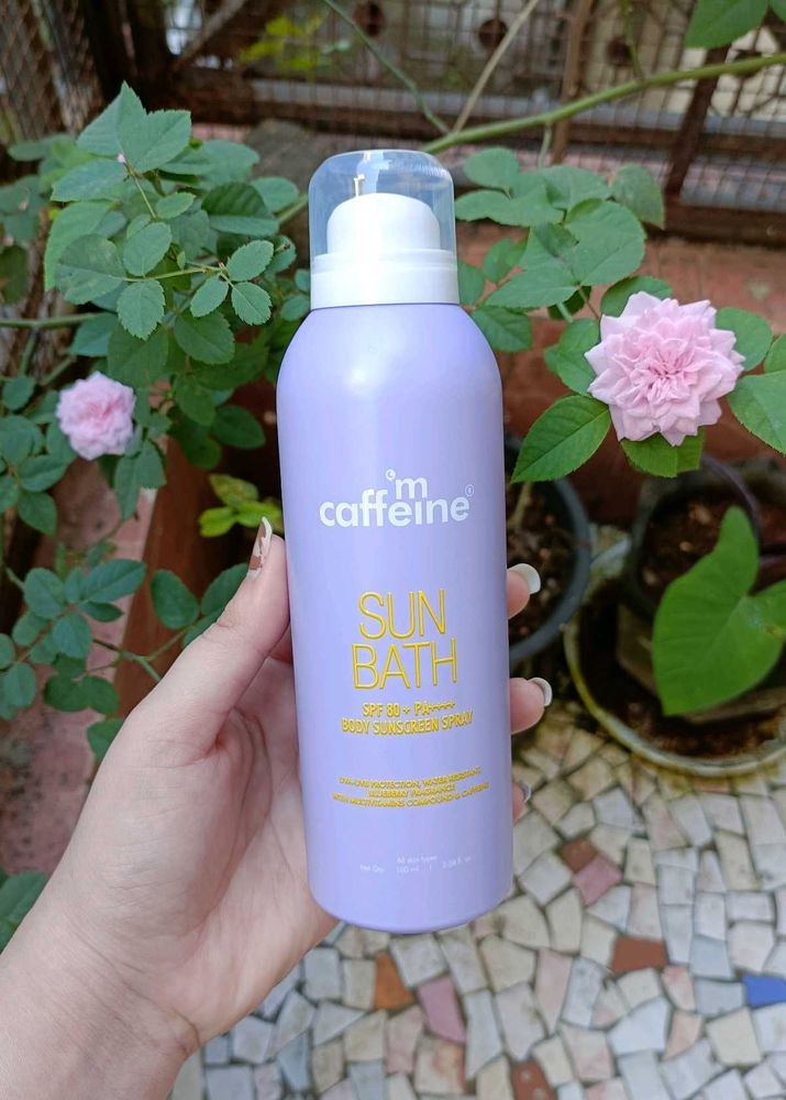 mCaffeine Sun Bath sunscreen Spray
