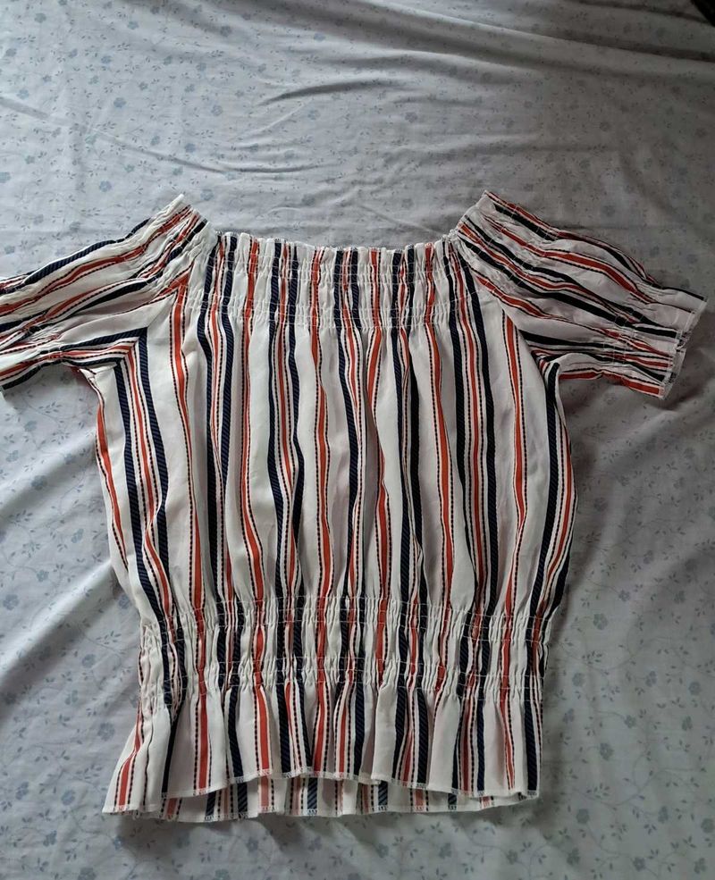 Striped Off-the-Shoulder Top