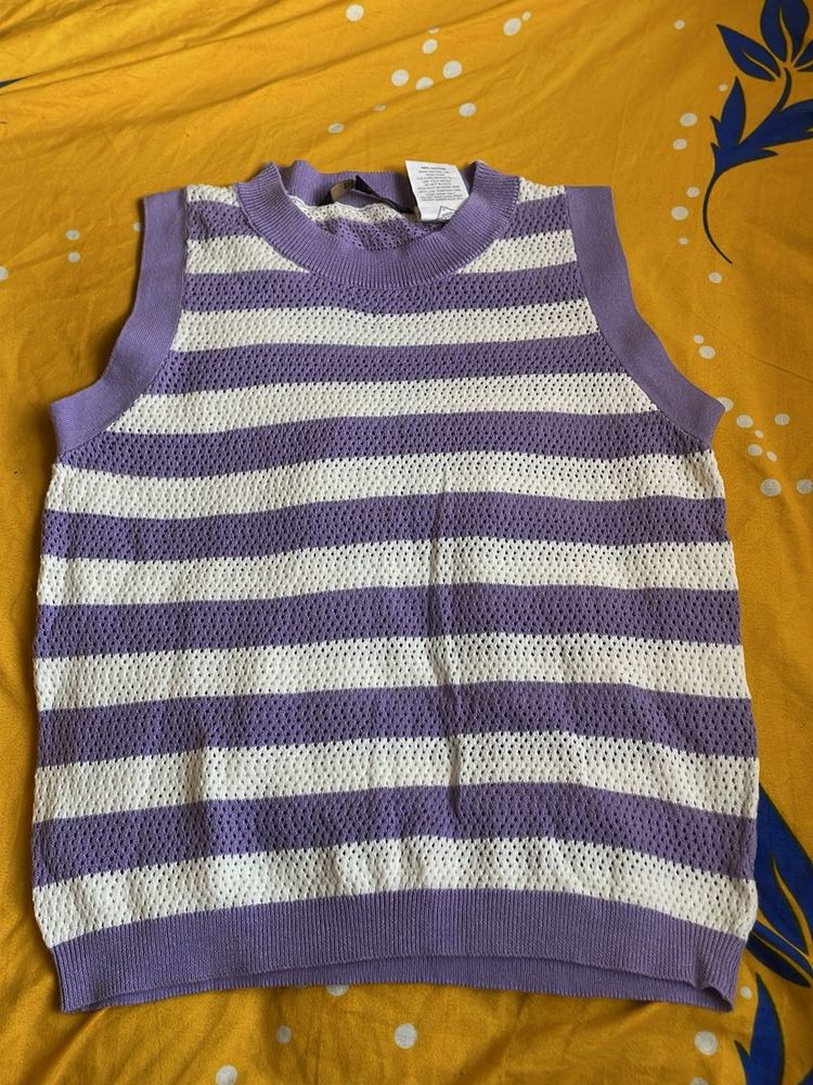Striped Sleeveless Top