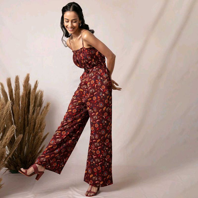 Floral Print Jumpsuit