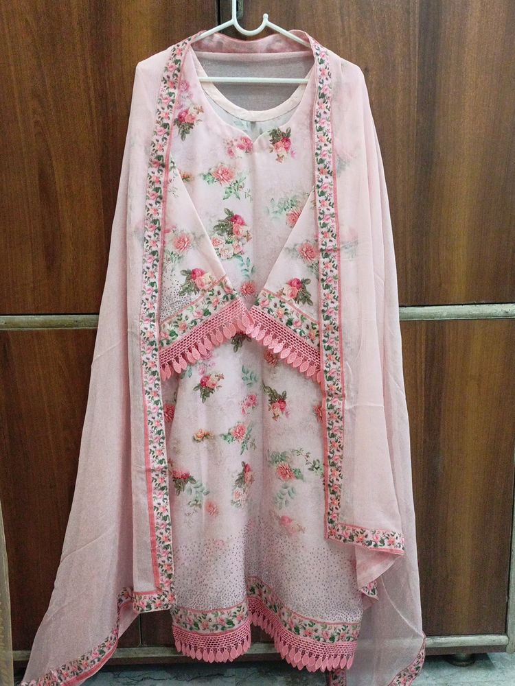 Pakistani Rhinestone Printed Stitched Suit