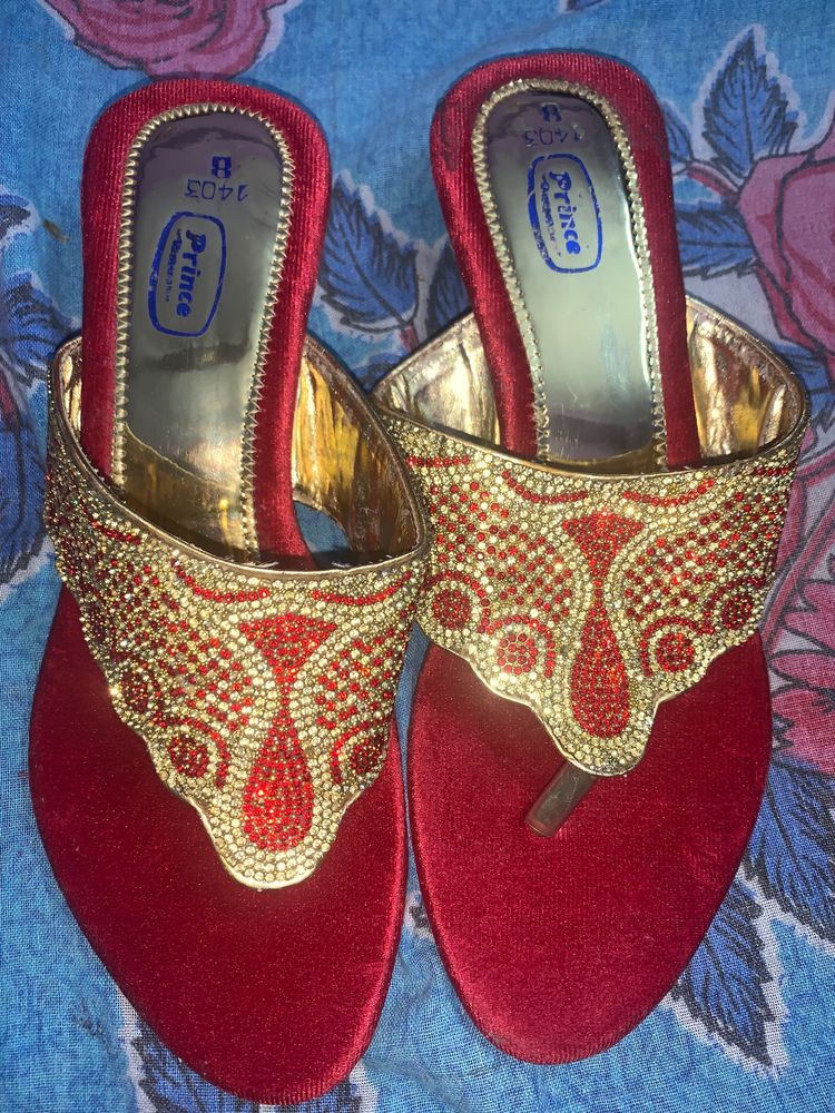 Red Bridal Sandal For Women