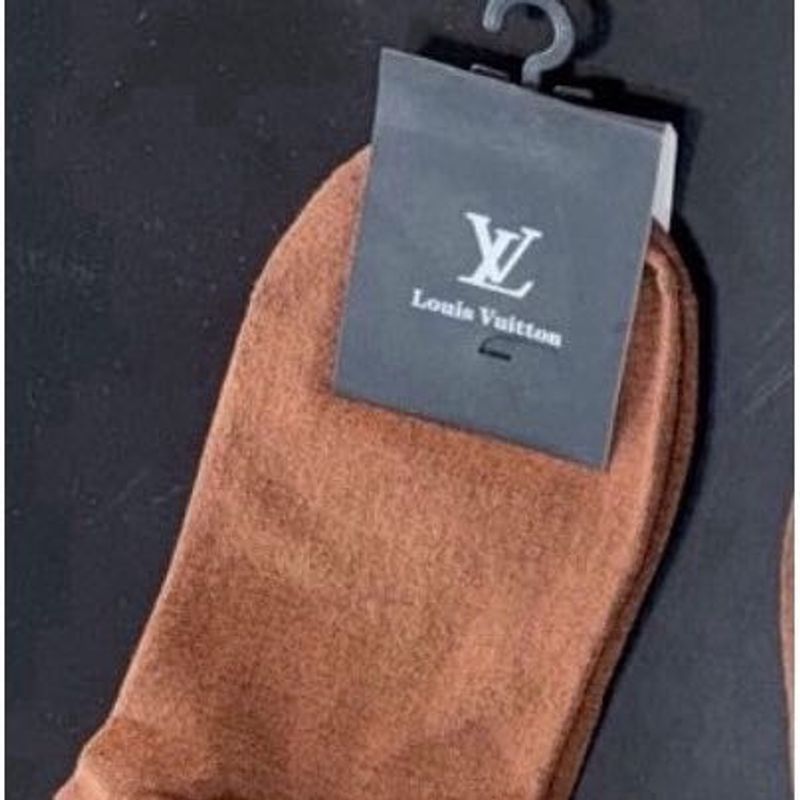 Louis Vuitton Brown Socks