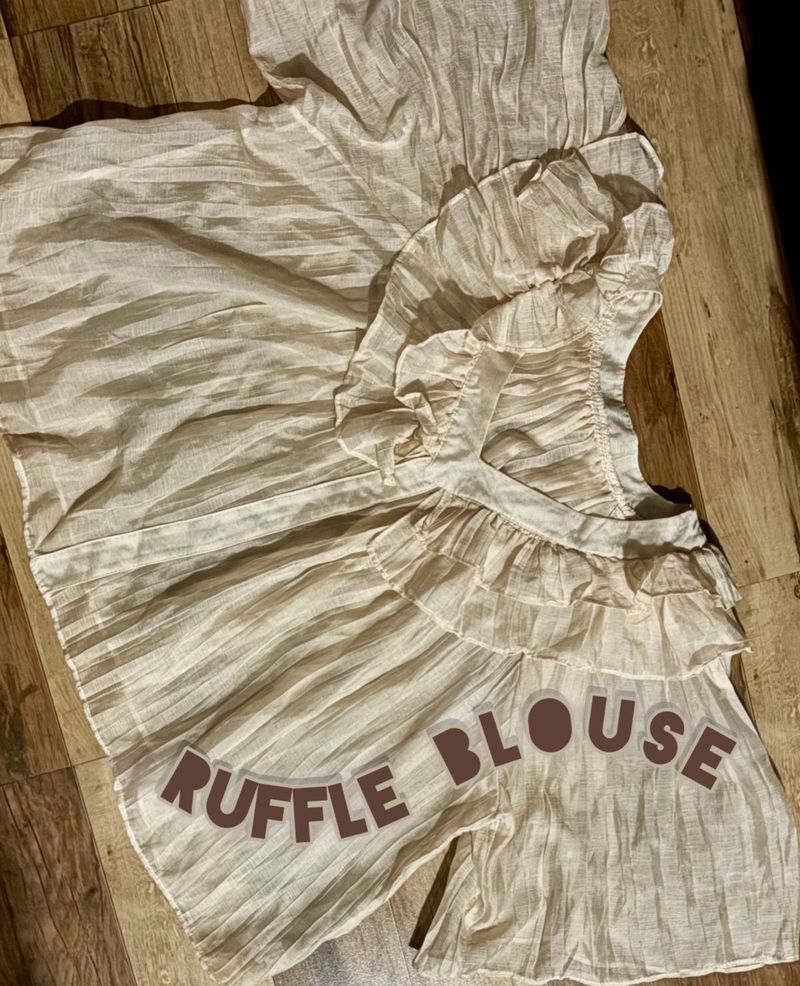 Vintage Inspired Ruffle Blouse