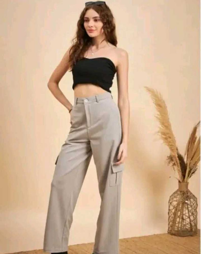Grey Cargo Pants