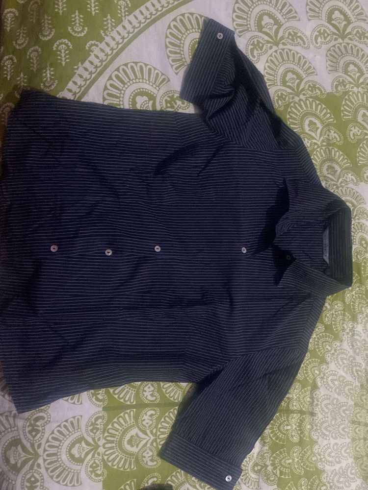 Striped Button-Down Shirt