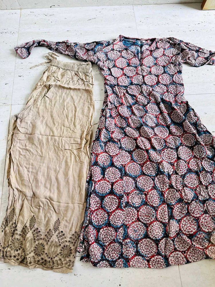 Floral Dress &amp; Pants Set