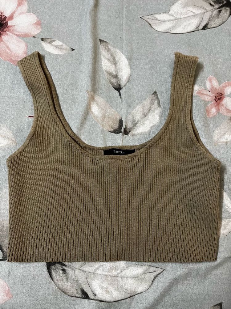 Forever 21 Ribbed Crop Top