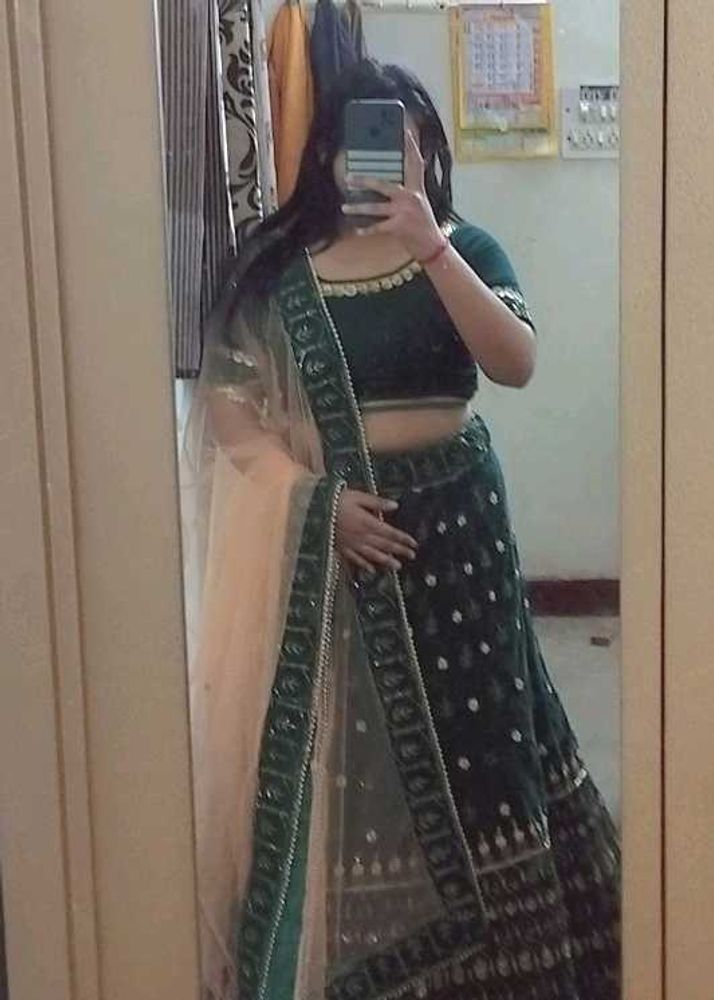 Beautiful Mehendi Lehenga 💚