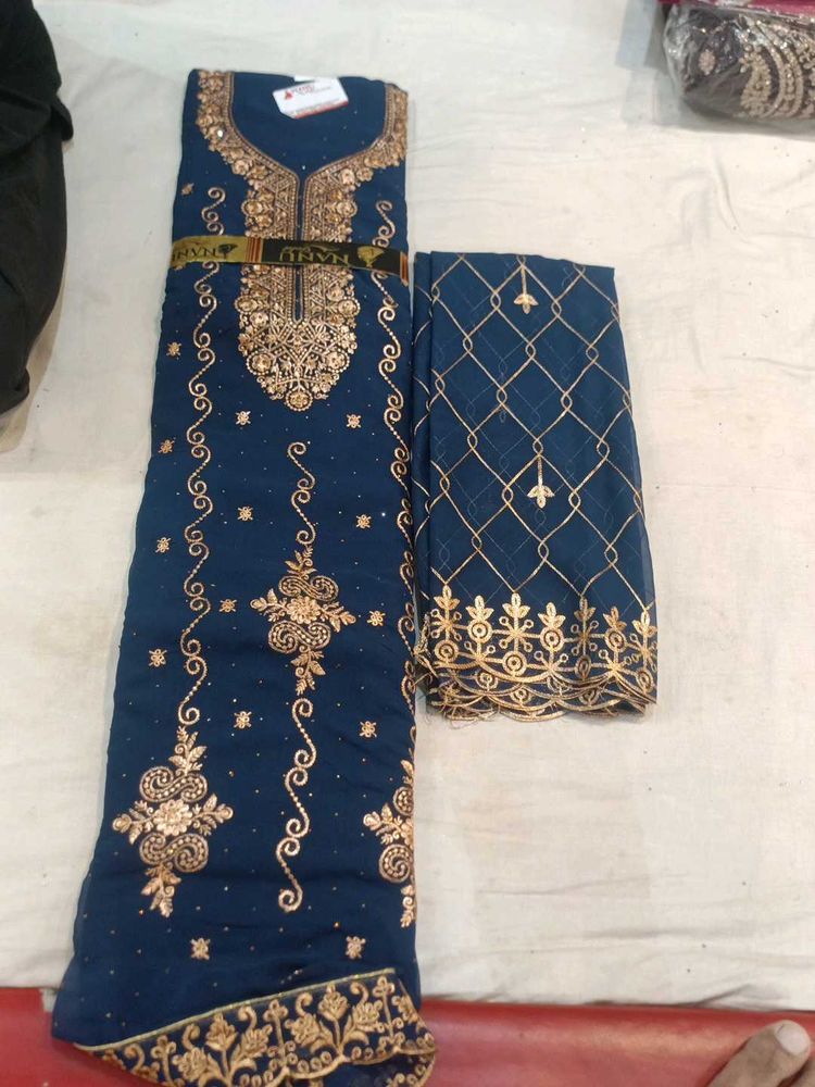 Elegant Embroidered dress material