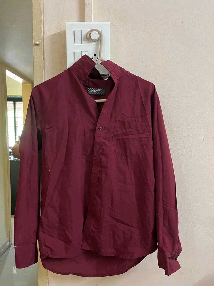 Burgundy Shirt For Both Men Nd Women🤎
