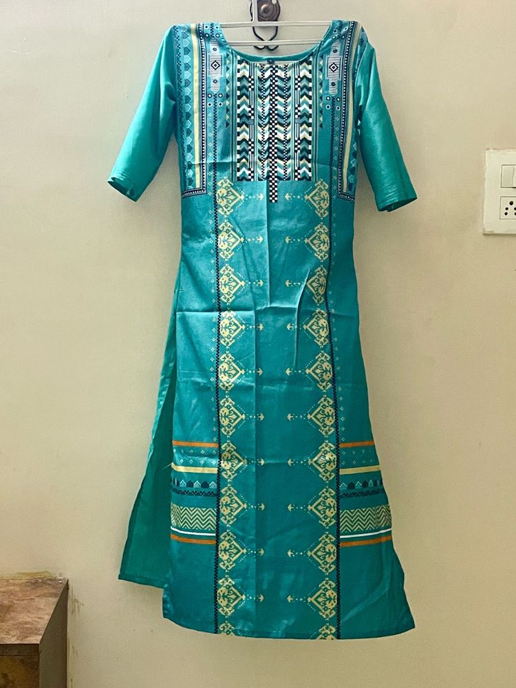 Women Crepe A-line Kurta